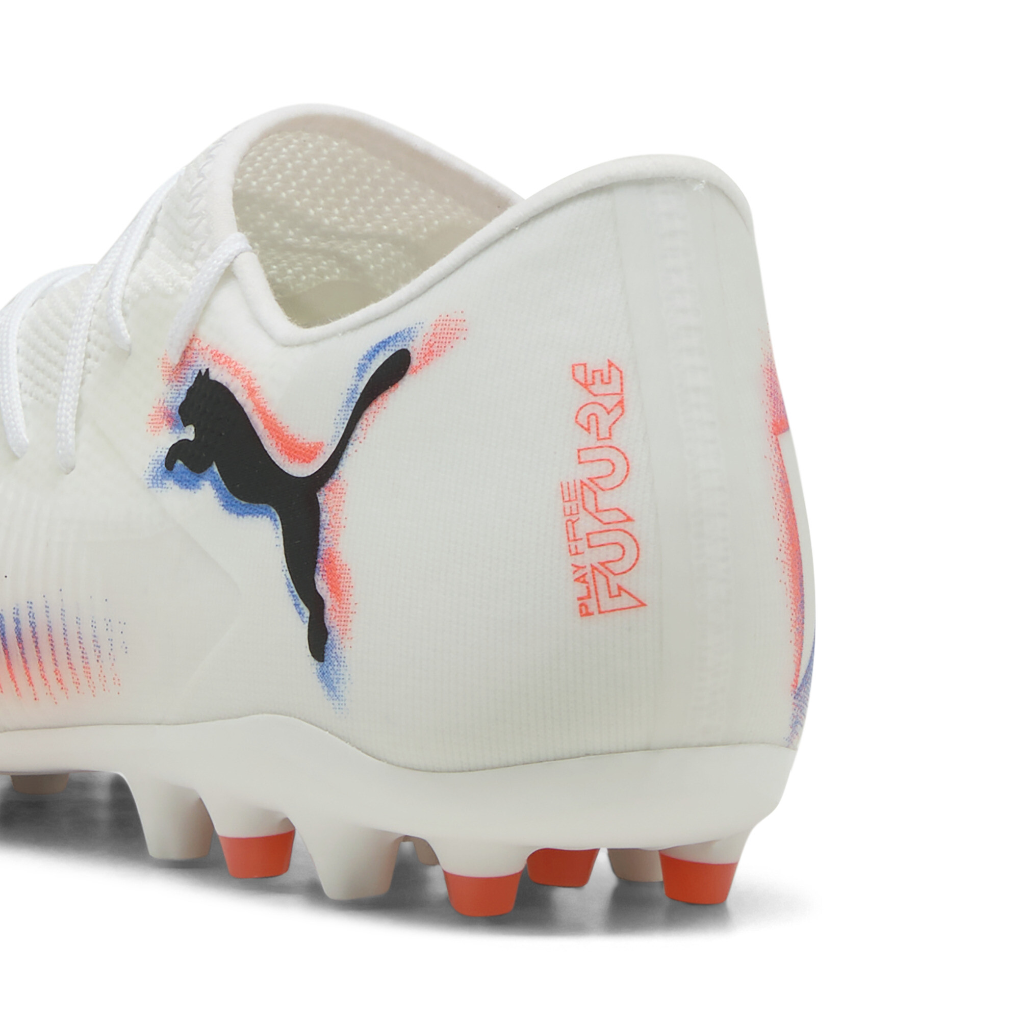 PUMA FUTURE 8 MATCH MG lage uniseks voetbalschoenen, Zwart/Rood/Wit, Maat 43 thumbnail 5