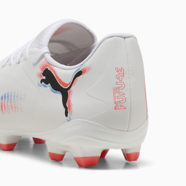 FUTURE 8 PLAY FG/AG Football Boots Unisex, PUMA White-PUMA Black-Glowing Red, large-ZAF