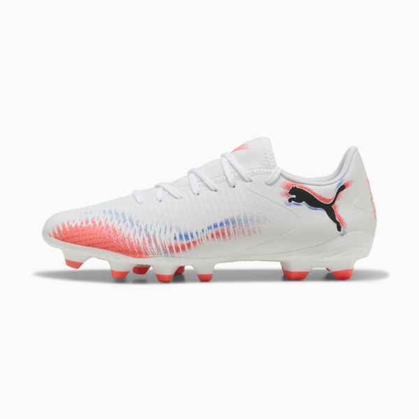 FUTURE 8 PLAY FG/AG Football Boots Unisex, PUMA White-PUMA Black-Glowing Red, large-ZAF