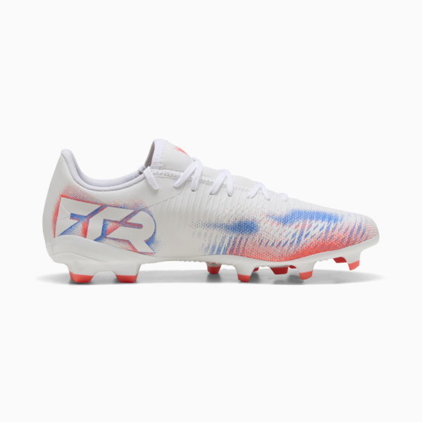 FUTURE 8 PLAY FG/AG Football Boots Unisex, PUMA White-PUMA Black-Glowing Red, large-ZAF