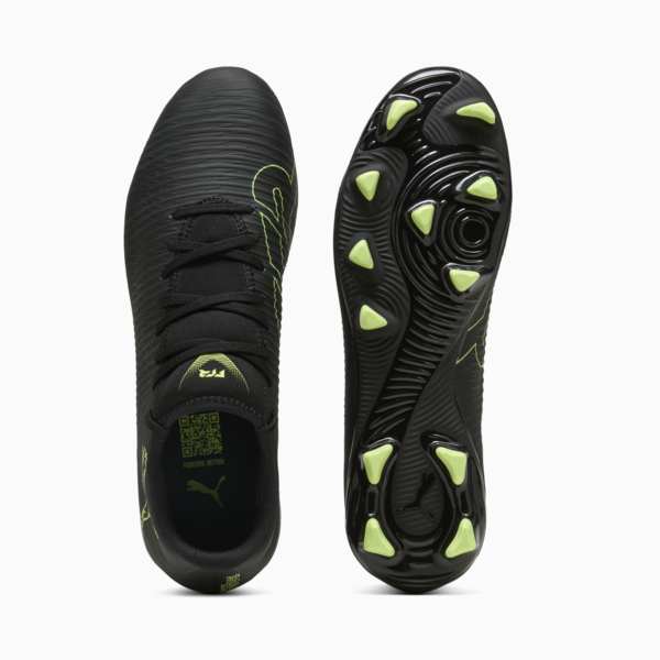 FUTURE 8 PLAY FG/AG Football Boots Unisex, PUMA Black-Fizzy Light-Green Terrain, large-ZAF