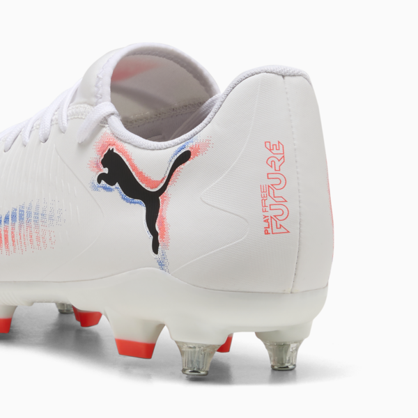 FUTURE 8 PLAY MxSG Football Boots Unisex, PUMA White-PUMA Black-Glowing Red, large-ZAF