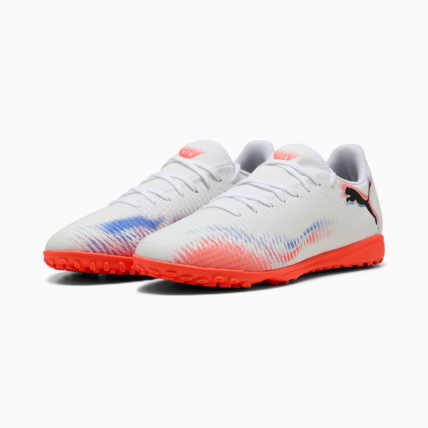 Tacos de fútbol FUTURE 8 PLAY TT, PUMA White-PUMA Black-Glowing Red, large-MEX