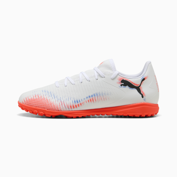FUTURE 8 PLAY TT Football Boots Unisex, PUMA White-PUMA Black-Glowing Red, large-ZAF