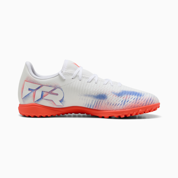 FUTURE 8 PLAY TT Football Boots Unisex, PUMA White-PUMA Black-Glowing Red, large-ZAF