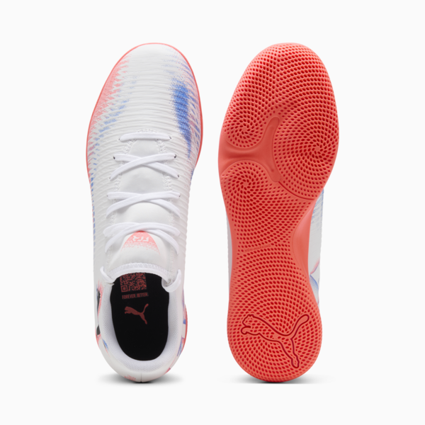 Tenis de fútbol FUTURE 8 PLAY IT, PUMA White-PUMA Black-Glowing Red, large-MEX