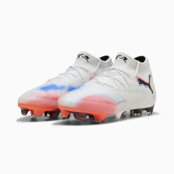 FUTURE 8 ULTIMATE FG Football Boots Women, PUMA White-PUMA Black-Glowing Red, large-ZAF