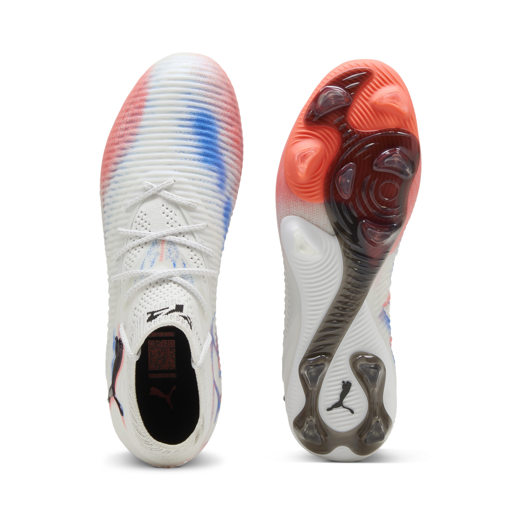 PUMA FUTURE 8 ULTIMATE FG voetbalschoenen voor Dames, Zwart/Rood/Wit, Maat 39 thumbnail 4