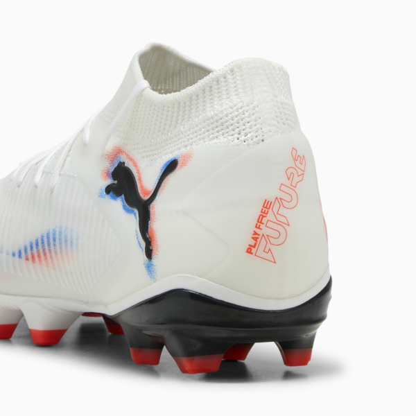 Tacos de fútbol FUTURE 8 PRO FG/AG para mujer, PUMA White-PUMA Black-Glowing Red, large-MEX