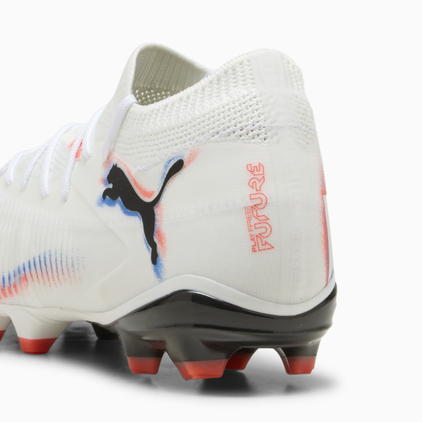FUTURE 8 MATCH FG/AG Football Boots Women, PUMA White-PUMA Black-Glowing Red, large-ZAF