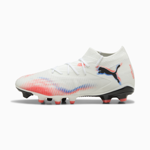 FUTURE 8 MATCH FG/AG Football Boots Women, PUMA White-PUMA Black-Glowing Red, large-ZAF
