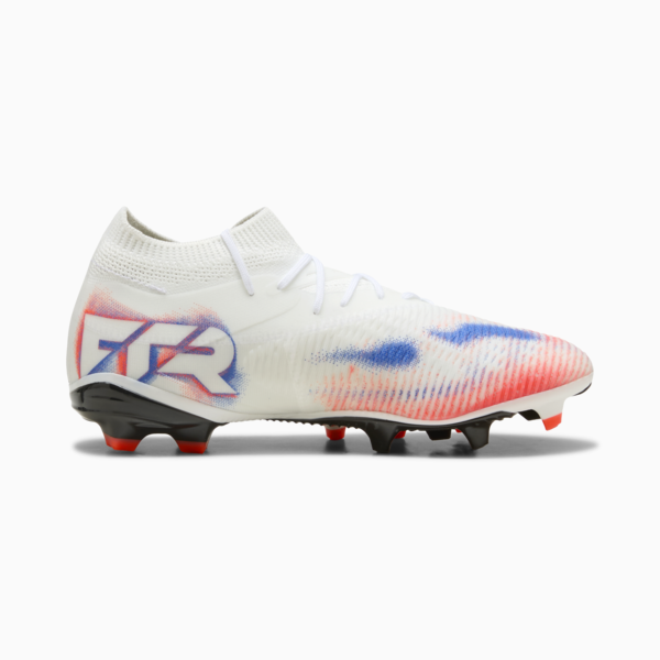 FUTURE 8 MATCH FG/AG Football Boots Women, PUMA White-PUMA Black-Glowing Red, large-ZAF