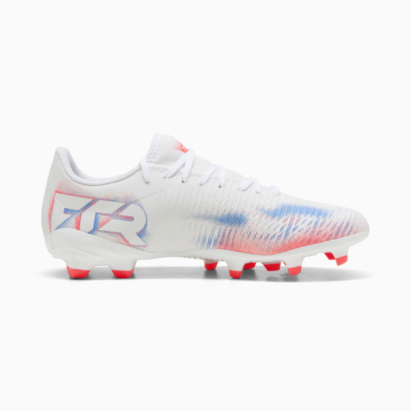 FUTURE 8 PLAY FG/AG Football Boots Women, PUMA White-PUMA Black-Glowing Red, large-ZAF