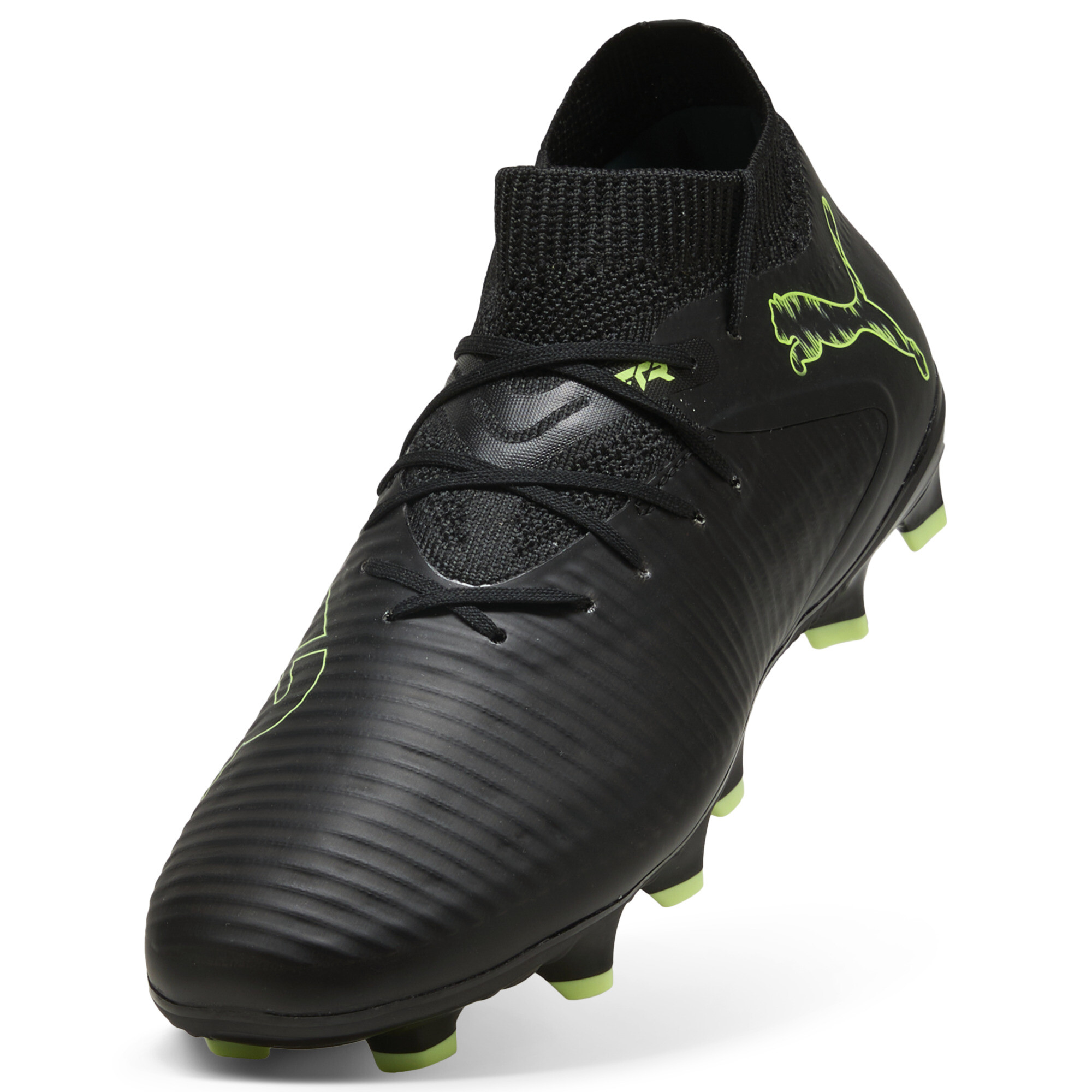 PUMA FUTURE 8 PRO FG/AG voetbalschoenen, Groen/Zwart, Maat 34,5 thumbnail 2