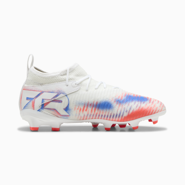 FUTURE 8 MATCH FG/AG Football Boots Youth, PUMA White-PUMA Black-Glowing Red, large-ZAF