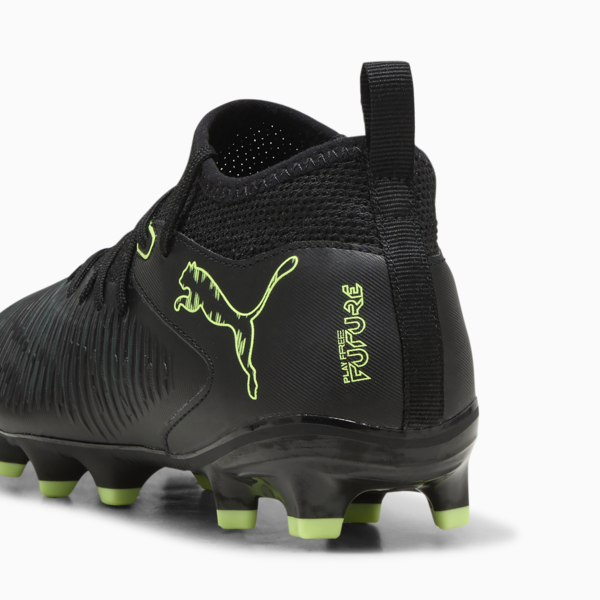 FUTURE 8 MATCH FG/AG Football Boots Youth, PUMA Black-Fizzy Light-Green Terrain, large-ZAF