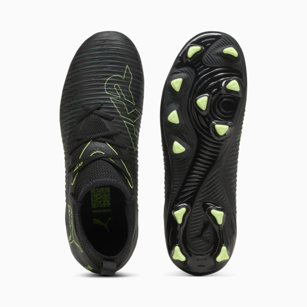 FUTURE 8 MATCH FG/AG Football Boots Youth, PUMA Black-Fizzy Light-Green Terrain, large-ZAF