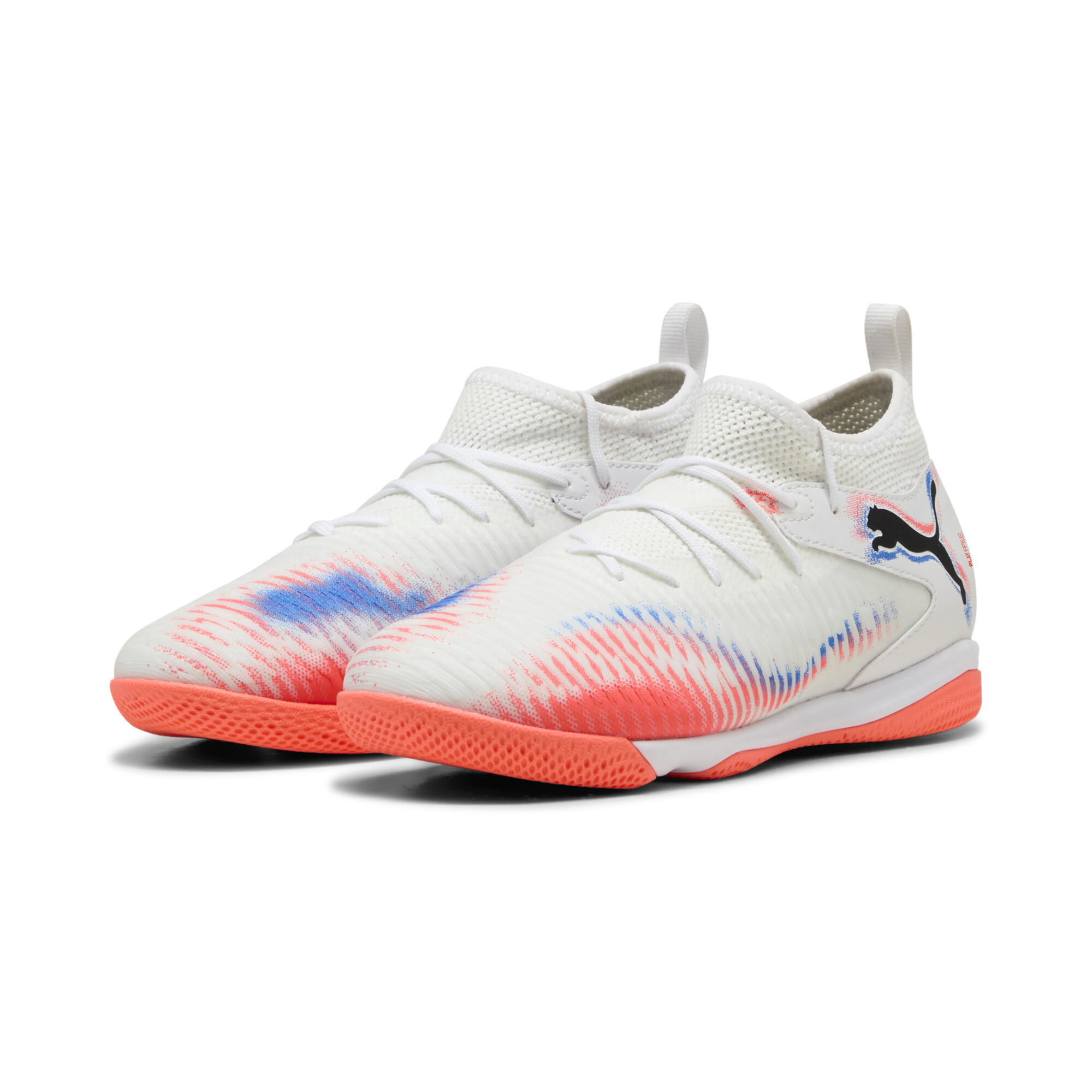 PUMA FUTURE 8 MATCH halfhoge futsalschoenen, Zwart/Rood/Wit, Maat 34 thumbnail 6