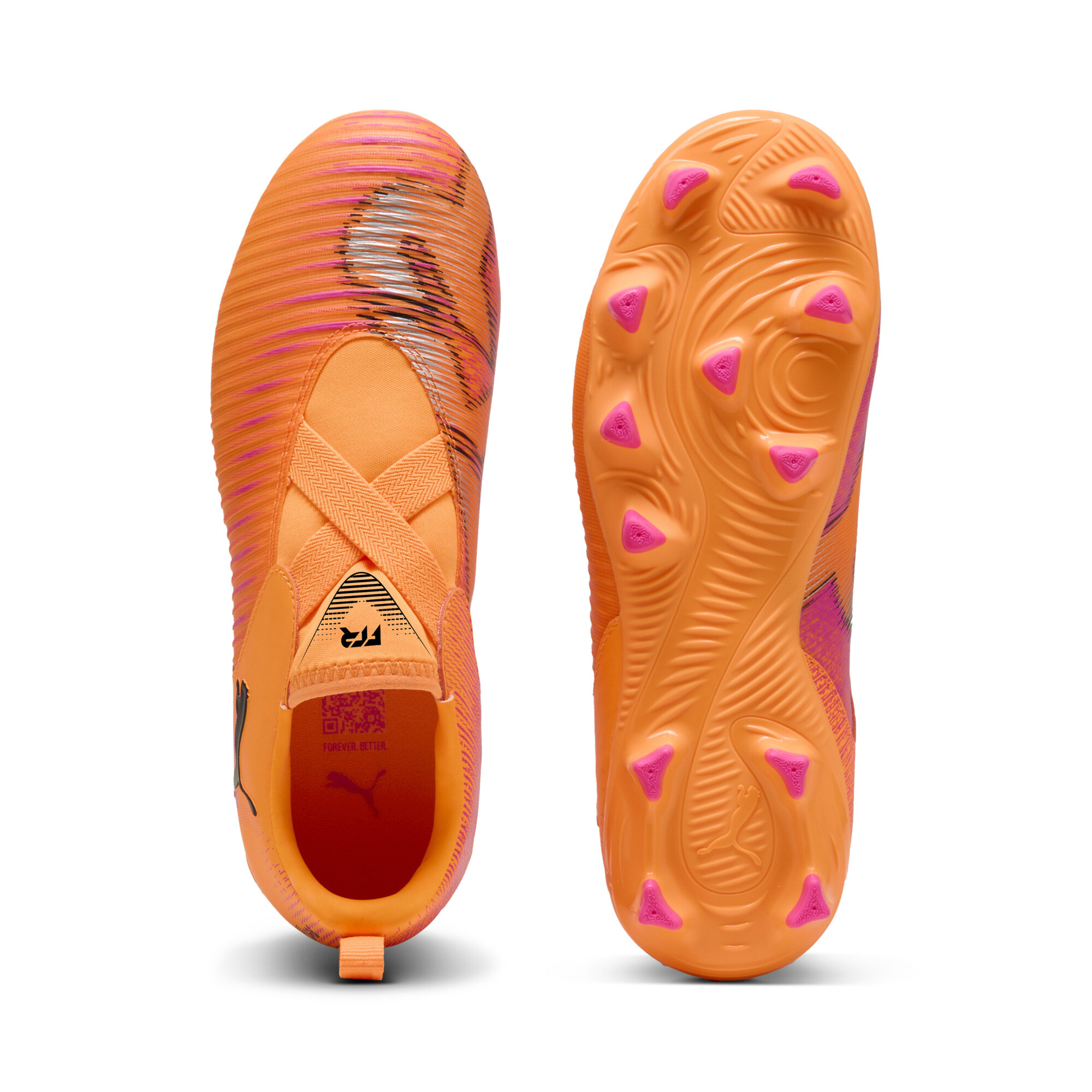 PUMA FUTURE 8 MATCH FG/AG voetbalschoenen zonder veters, Zwart, Maat 37 thumbnail 4