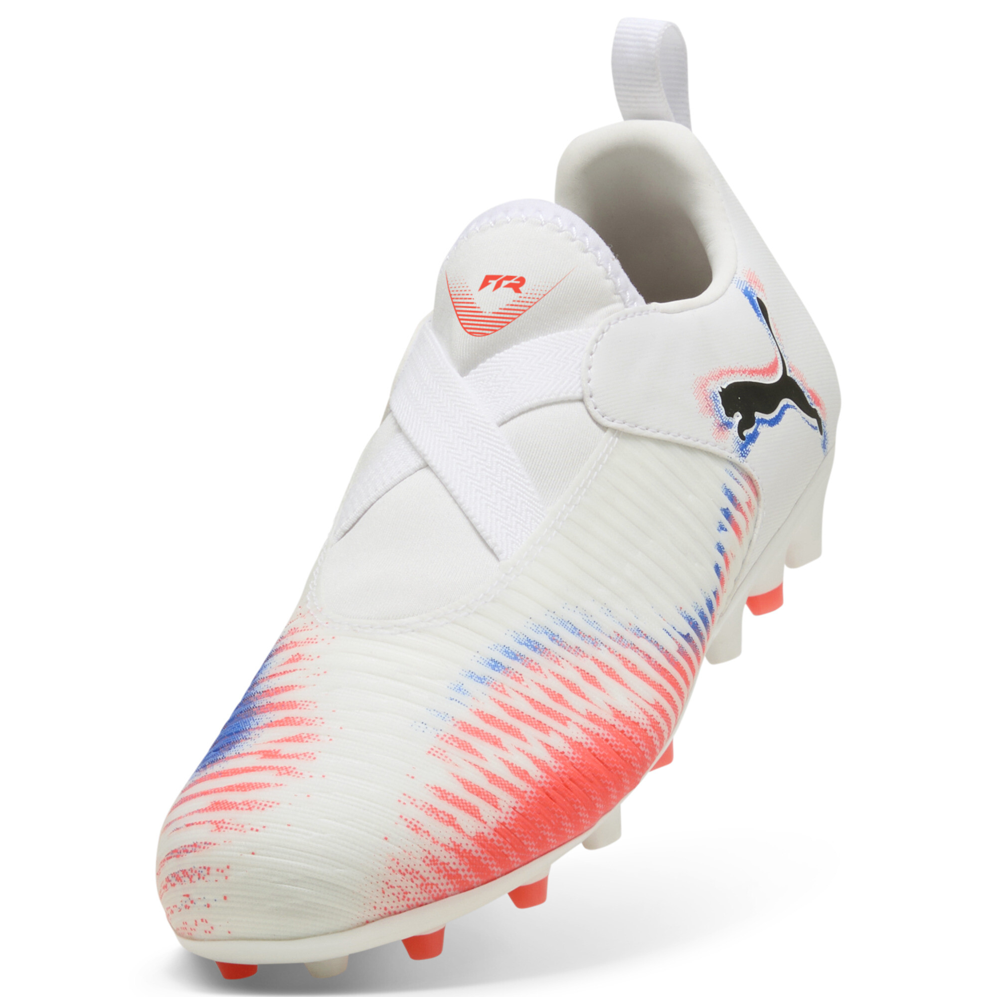 PUMA FUTURE 8 MATCH MG voetbalschoenen zonder veters, Zwart/Rood/Wit, Maat 38 thumbnail 2