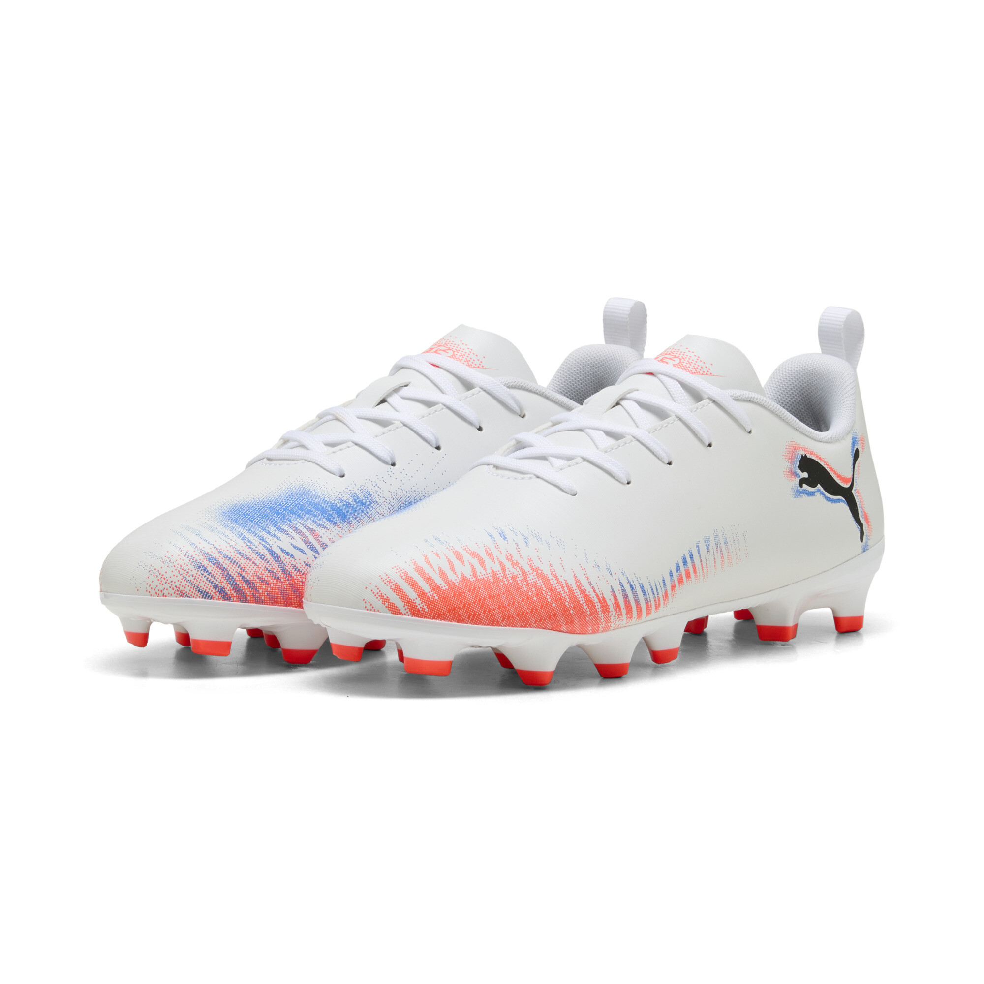 PUMA FUTURE 8 PLAY FG/AG voetbalschoenen, Zwart/Rood/Wit, Maat 34 thumbnail 6