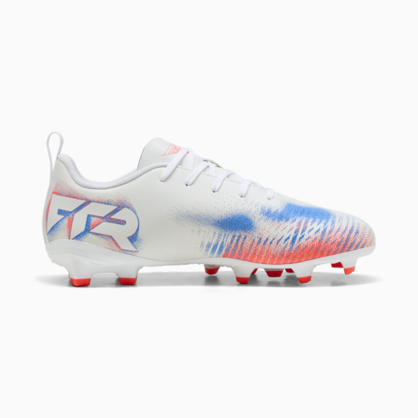 FUTURE 8 PLAY FG/AG Football Boots Youth, PUMA White-PUMA Black-Glowing Red, large-ZAF
