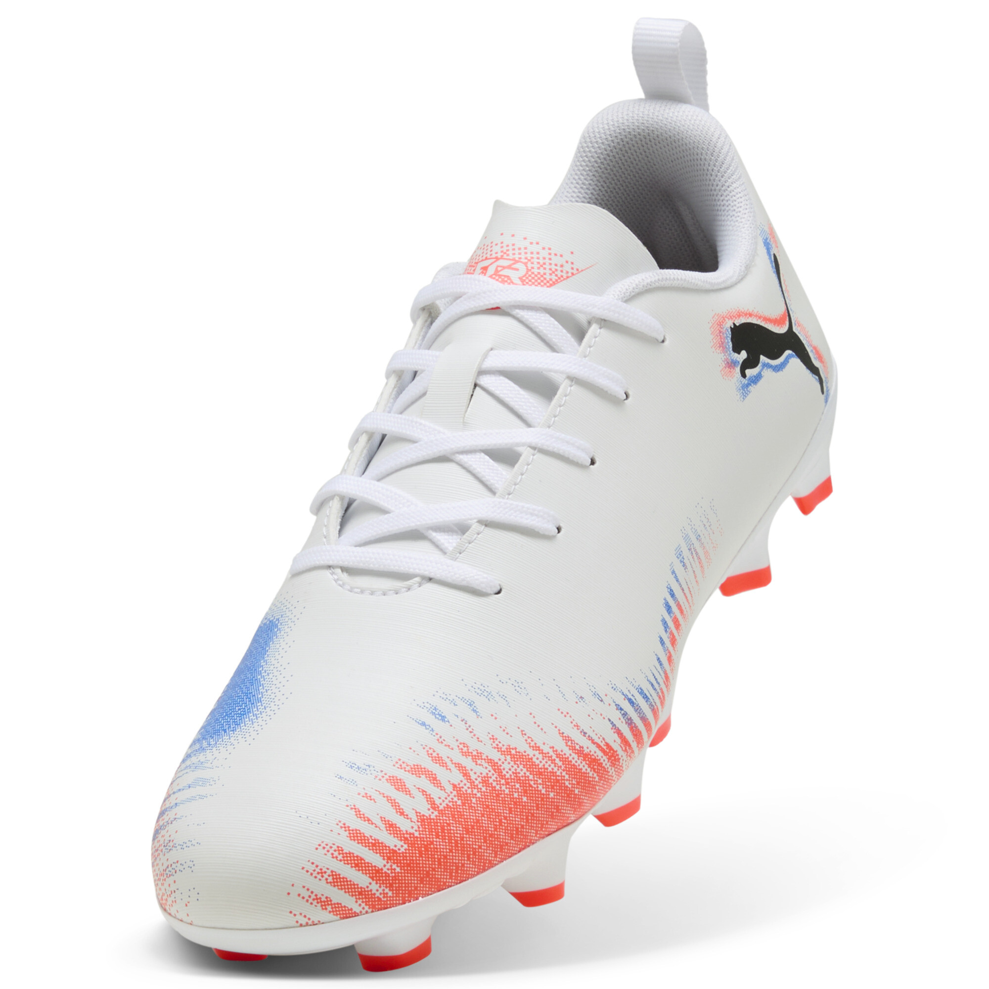 PUMA FUTURE 8 PLAY FG/AG voetbalschoenen, Zwart/Rood/Wit, Maat 34 thumbnail 2