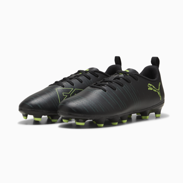 FUTURE 8 PLAY FG/AG Football Boots Youth, PUMA Black-Fizzy Light-Green Terrain, large-ZAF