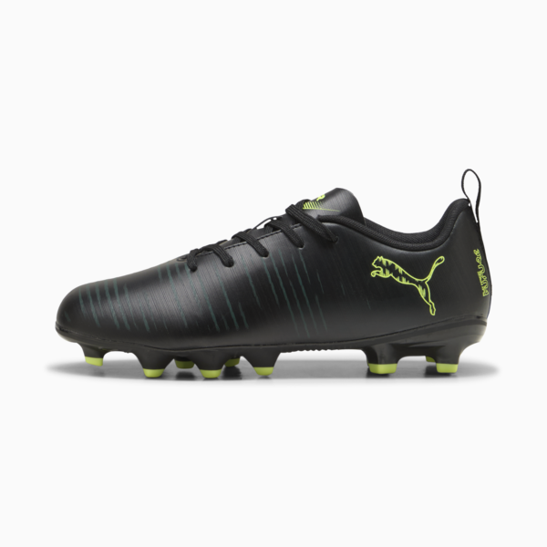 FUTURE 8 PLAY FG/AG Football Boots Youth, PUMA Black-Fizzy Light-Green Terrain, large-ZAF