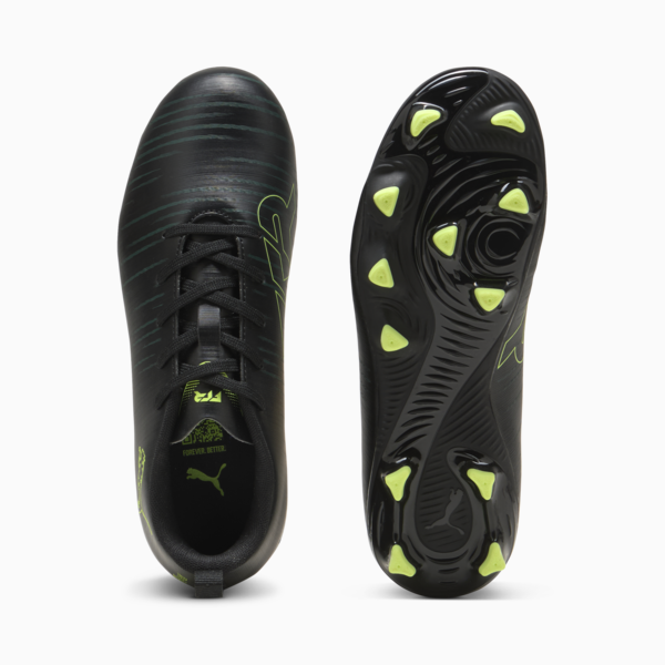 FUTURE 8 PLAY FG/AG Football Boots Youth, PUMA Black-Fizzy Light-Green Terrain, large-ZAF