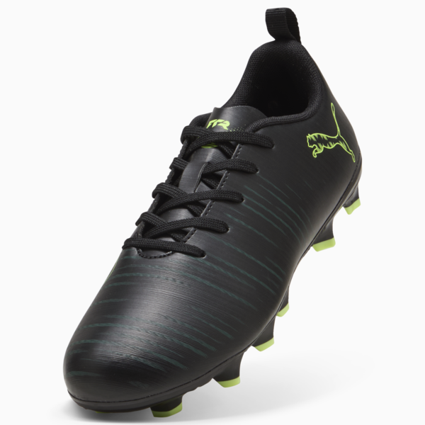 FUTURE 8 PLAY FG/AG Football Boots Youth, PUMA Black-Fizzy Light-Green Terrain, large-ZAF
