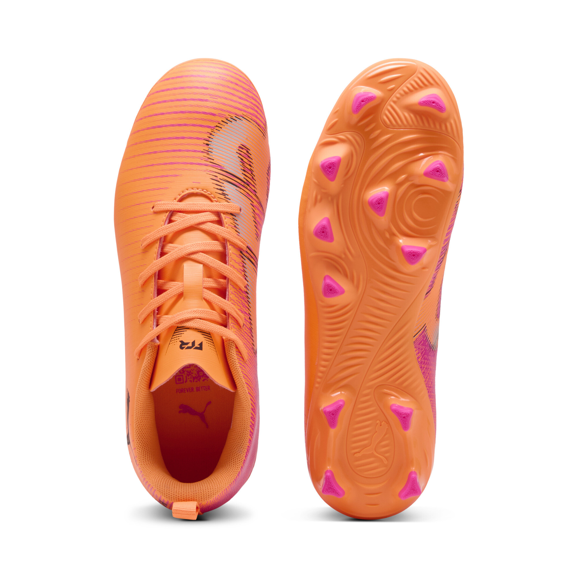 PUMA FUTURE 8 PLAY FG/AG voetbalschoenen, Zwart, Maat 31 thumbnail 4