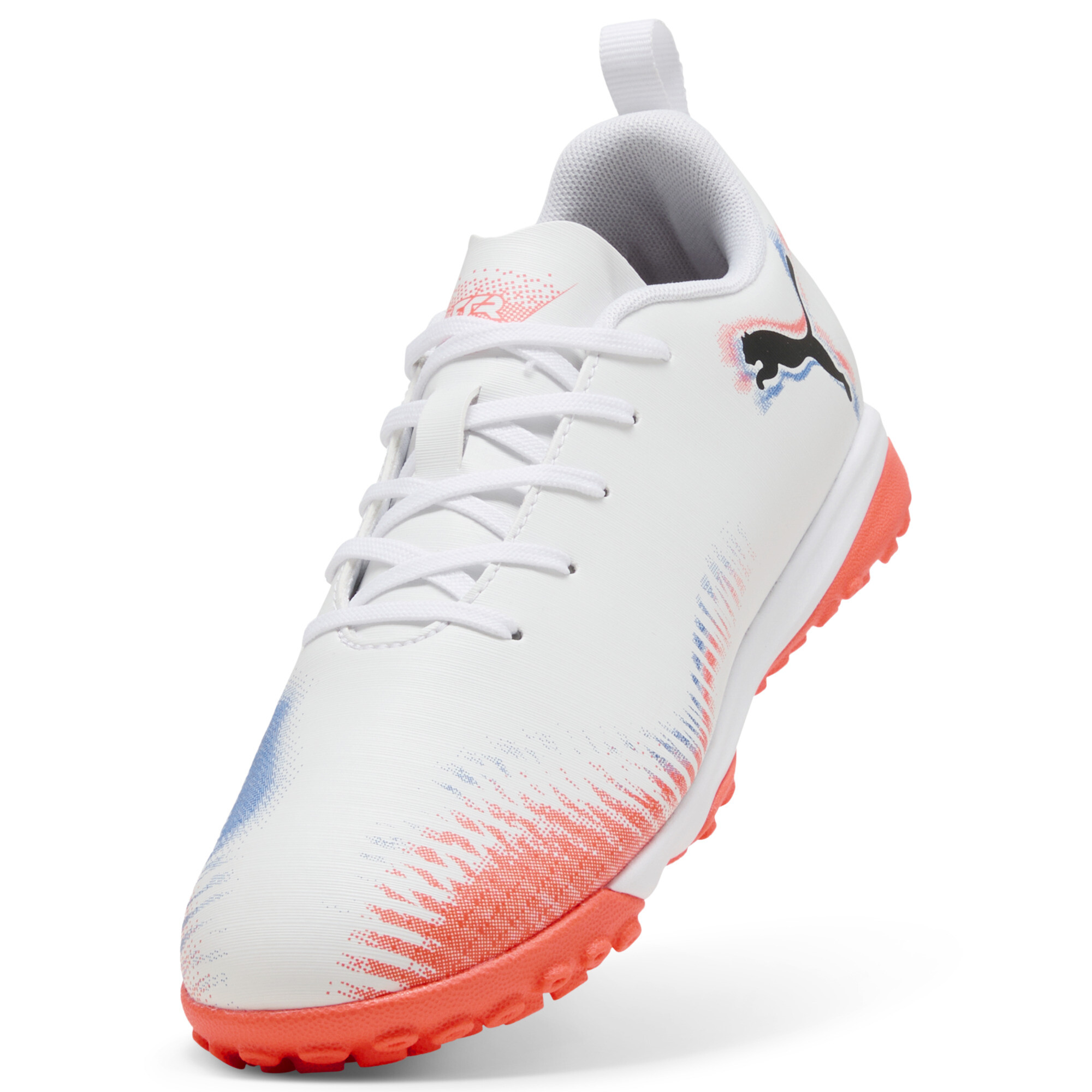 PUMA FUTURE 8 PLAY TT Mid voetbalschoenen, Zwart/Rood/Wit, Maat 33 thumbnail 2