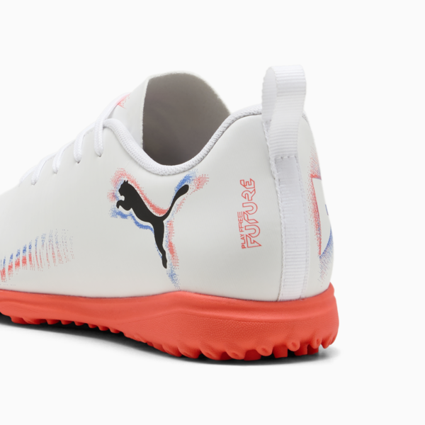 FUTURE 8 PLAY TT Football Boots Youth, PUMA White-PUMA Black-Glowing Red, large-ZAF