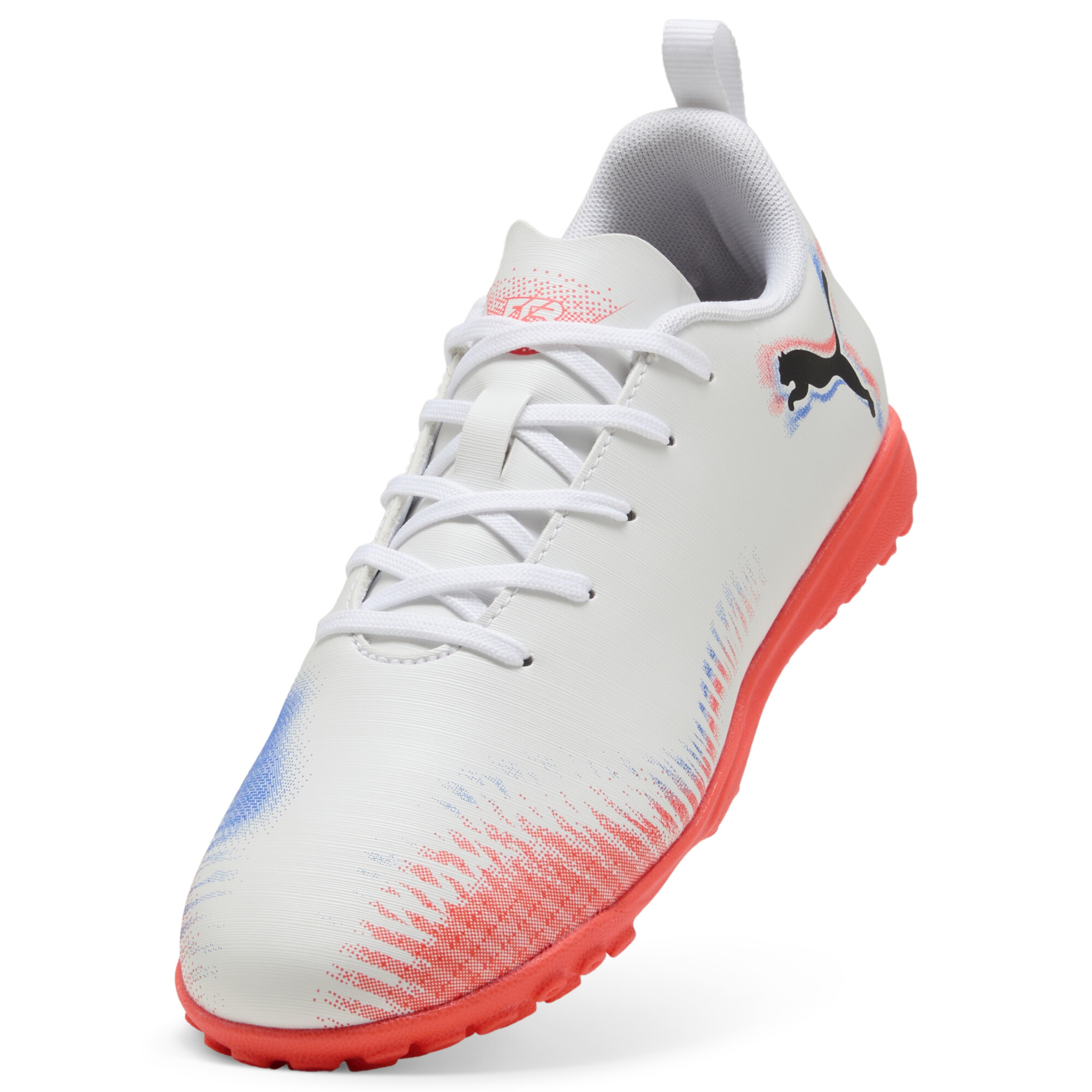 PUMA FUTURE 8 PLAY TT voetbalschoenen, Zwart/Rood/Wit, Maat 28 thumbnail 2