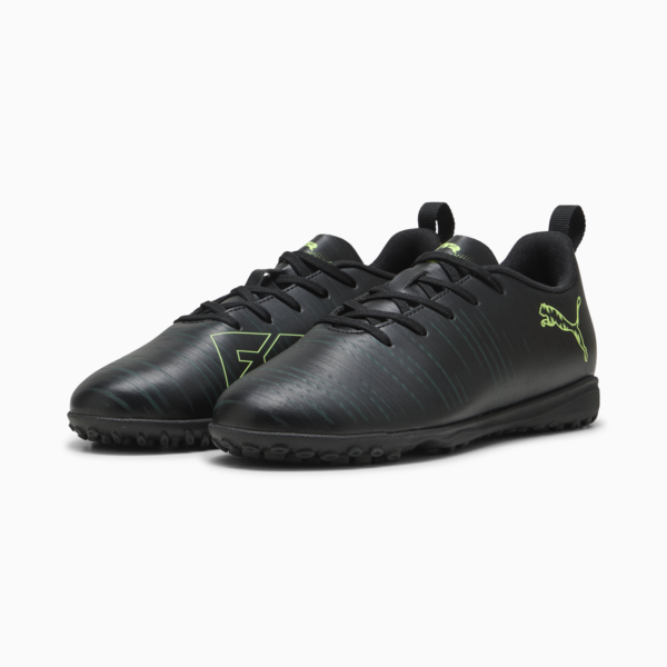 FUTURE 8 PLAY TT Football Boots Youth, PUMA Black-Fizzy Light-Green Terrain, large-ZAF