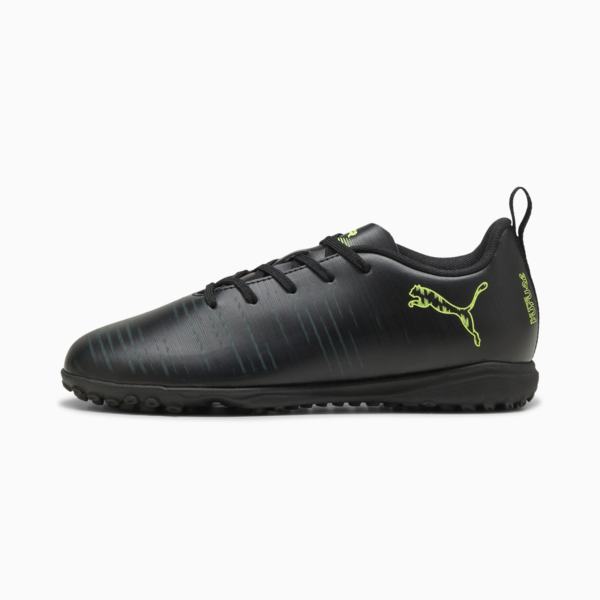 FUTURE 8 PLAY TT Football Boots Youth, PUMA Black-Fizzy Light-Green Terrain, large-ZAF