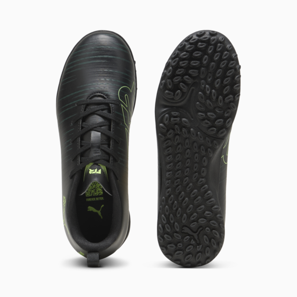 FUTURE 8 PLAY TT Football Boots Youth, PUMA Black-Fizzy Light-Green Terrain, large-ZAF