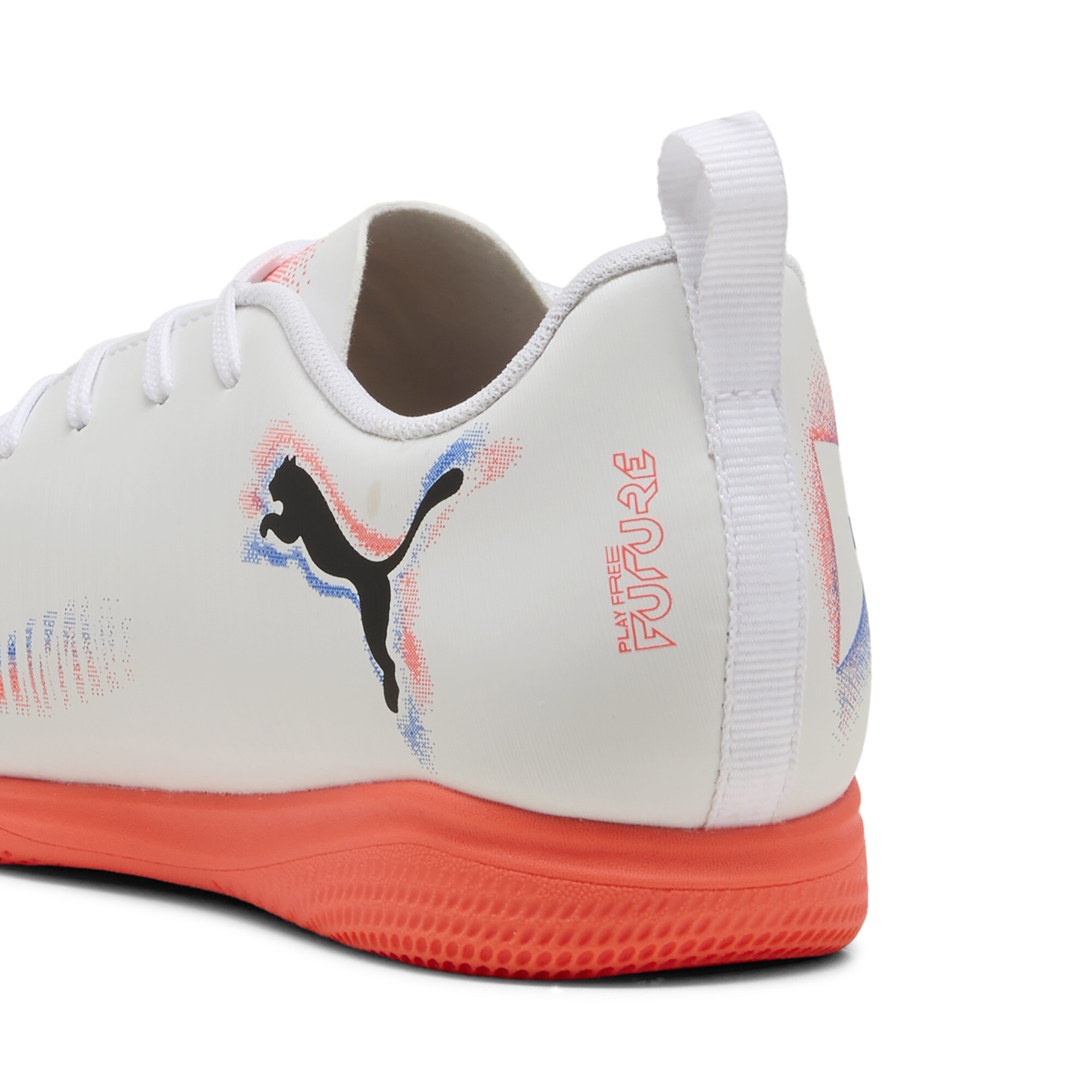 PUMA FUTURE 8 PLAY futsalschoenen, Zwart/Rood/Wit, Maat 36 thumbnail 5