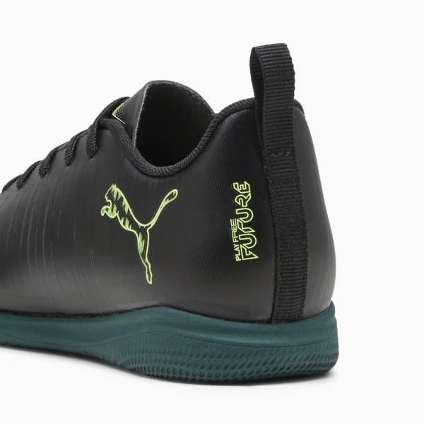 Tacos de fútbol FUTURE 8 PLAY para adolescentes, PUMA Black-Fizzy Light-Green Terrain, large-MEX