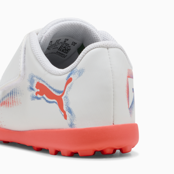 Tacos de fútbol FUTURE 8 PLAY TT para bebés, PUMA White-PUMA Black-Glowing Red, large-MEX