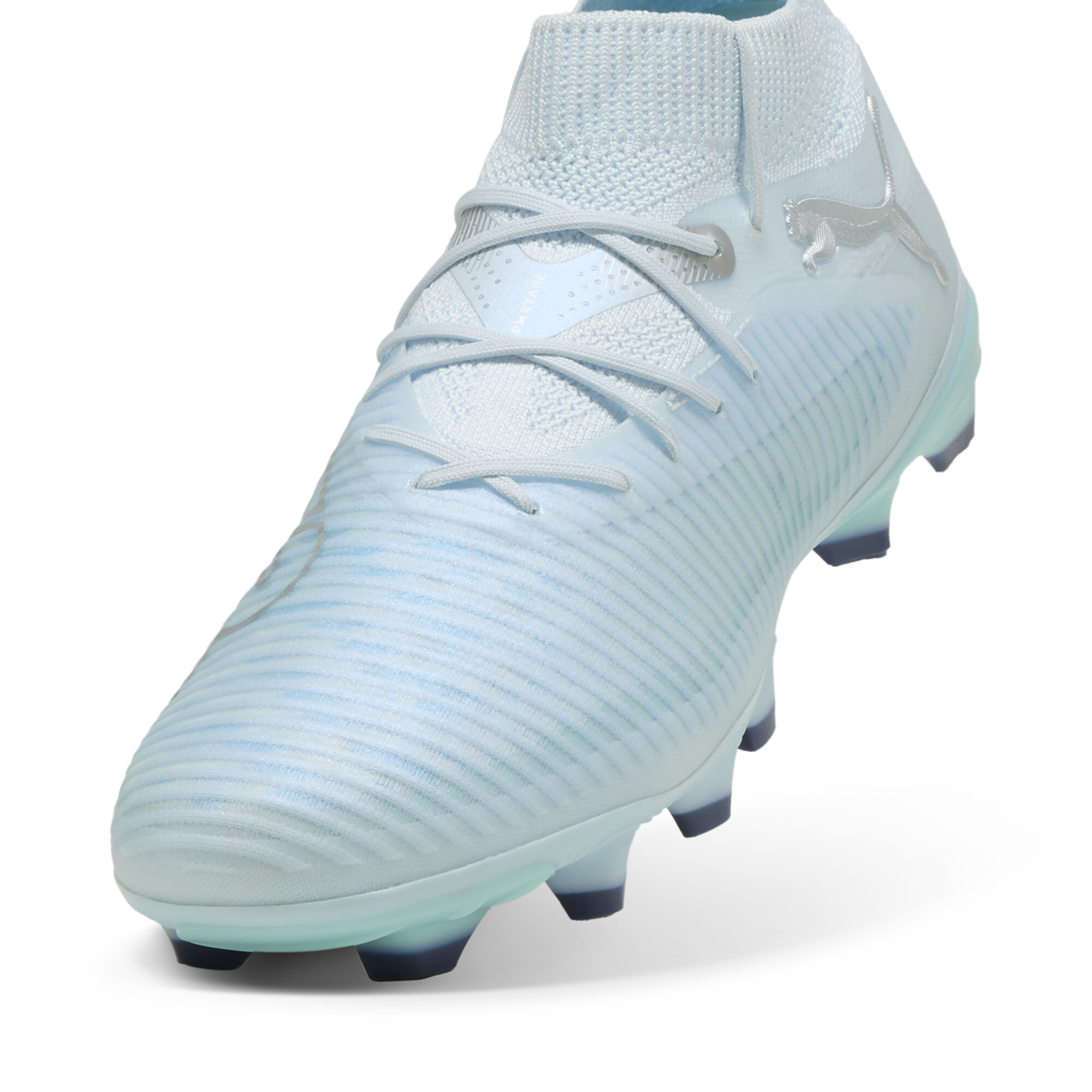 PUMA FUTURE 8 PRO LIGHT UP FG/AG voetbalschoenen voor Dames, Blauw/Wit/Zilver