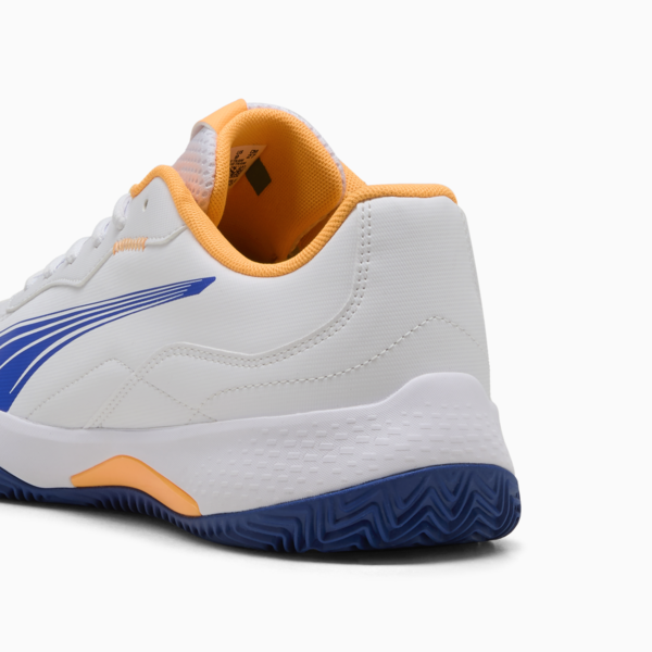 Zapatillas de pádel NOVA SMASH para adultos, PUMA White-Vivid Blue-Heat Fire-PUMA Black, large-ARG
