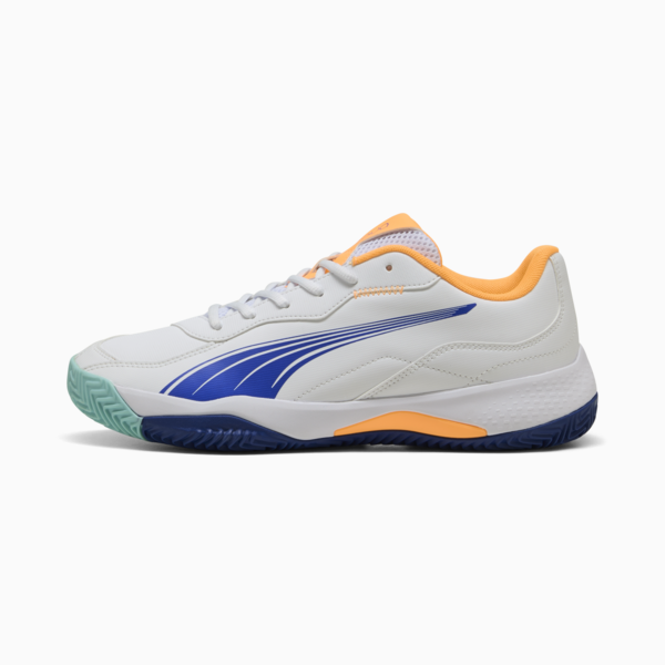 Zapatillas de pádel NOVA SMASH para adultos, PUMA White-Vivid Blue-Heat Fire-PUMA Black, large-ARG