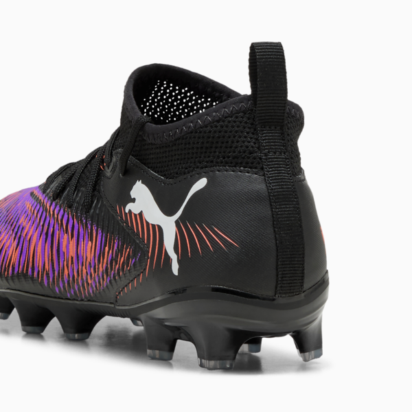 Botines de fútbol FUTURE 8 MATCH FG/AG juvenil, PUMA Black-PUMA White-Glowing Red, large-ARG