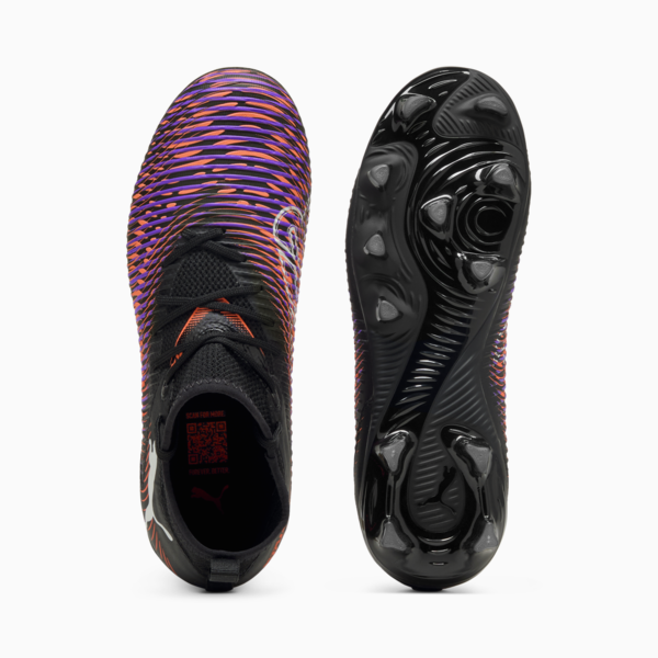 Botines de fútbol FUTURE 8 MATCH FG/AG juvenil, PUMA Black-PUMA White-Glowing Red, large-ARG