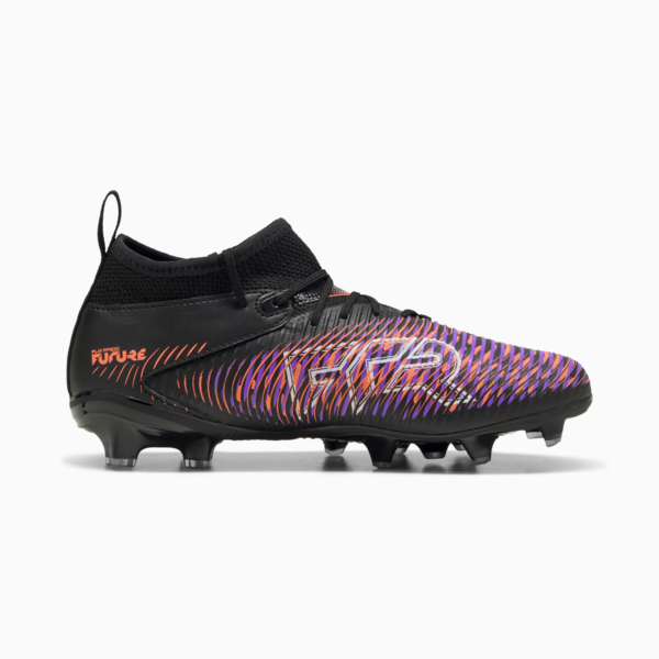 Botines de fútbol FUTURE 8 MATCH FG/AG juvenil, PUMA Black-PUMA White-Glowing Red, large-ARG
