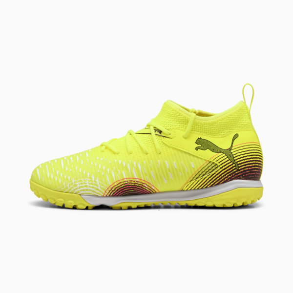 Botines de fútbol FUTURE 8 MATCH TT+ Mid juvenil, Yellow Alert-PUMA Black-Sun Struck, large-ARG