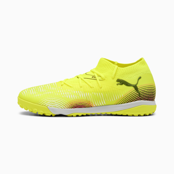 Botines de fútbol FUTURE 8 MATCH TT para mujer, Yellow Alert-PUMA Black-Sun Struck, large-ARG
