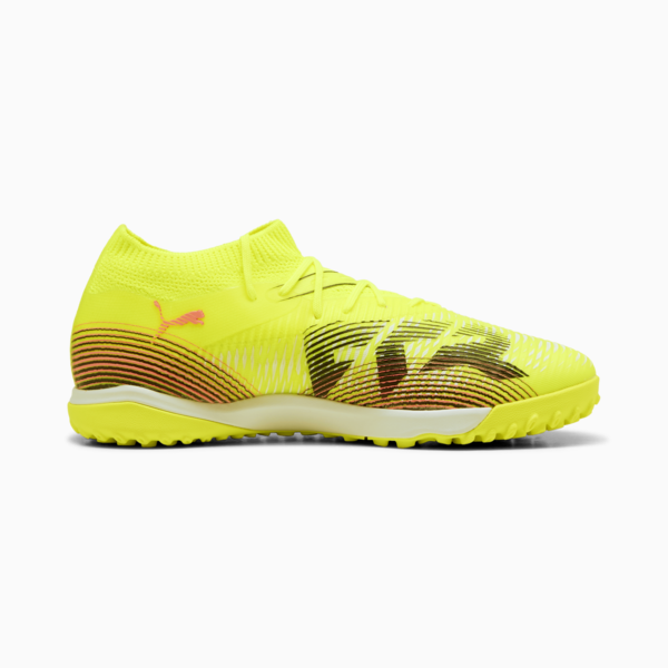 Botines de fútbol FUTURE 8 MATCH TT para mujer, Yellow Alert-PUMA Black-Sun Struck, large-ARG